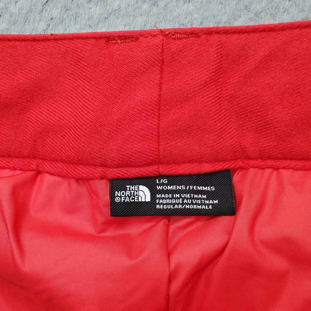 The North Face Lenado Ski Snow Pants Womens Large Red Slim Fit Ankle Zip Outdoor - Picture 7 of 13